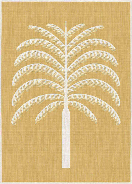 Buitenkleed Breeze geel/okergeel - Interieur05 - Vloerkledenloods