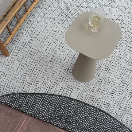 Buitenkleed Dahl Ovaal - Zwart - Dubbelzijdig - Vloerkledenloods