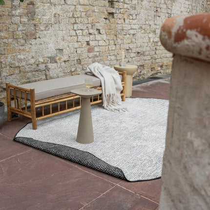 Buitenkleed Dahl Ovaal - Zwart - Dubbelzijdig - Vloerkledenloods