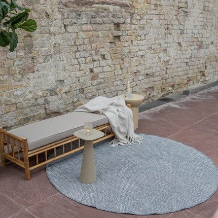Buitenkleed Dahl Rond - Grijs - Dubbelzijdig - Vloerkledenloods