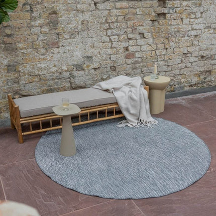 Buitenkleed Dahl Rond - Grijs - Dubbelzijdig - Vloerkledenloods