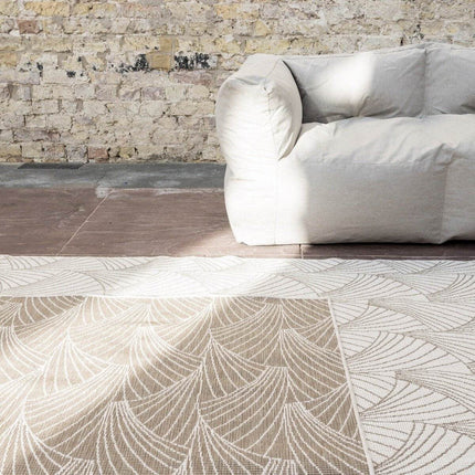 Buitenkleed Deco bruin/grijs dubbelzijdig - Vloerkledenloods