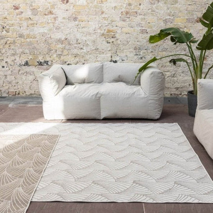 Buitenkleed Deco bruin/grijs dubbelzijdig - Vloerkledenloods