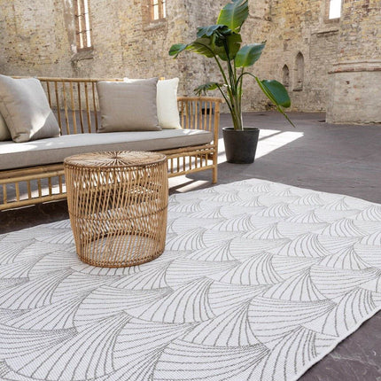 Buitenkleed Deco bruin/grijs dubbelzijdig - Vloerkledenloods