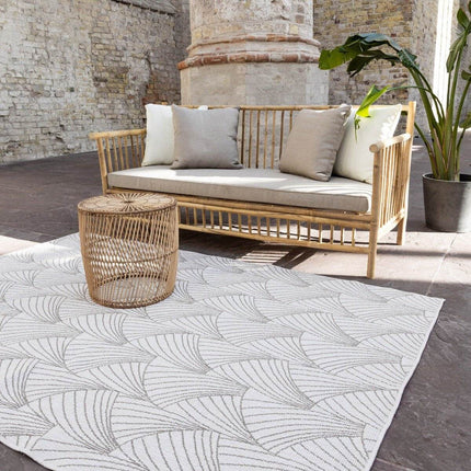 Buitenkleed Deco bruin/grijs dubbelzijdig - Vloerkledenloods