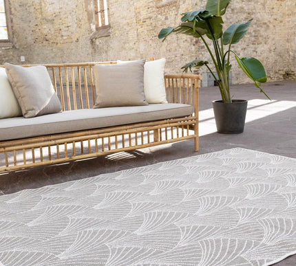 Buitenkleed Deco bruin/grijs dubbelzijdig - Vloerkledenloods
