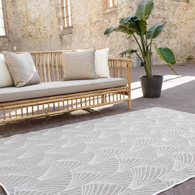 Buitenkleed Deco bruin/grijs dubbelzijdig - Vloerkledenloods