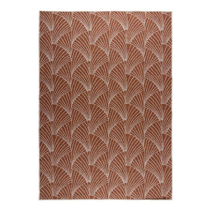 Buitenkleed Deco roest/wit dubbelzijdig - Vloerkledenloods