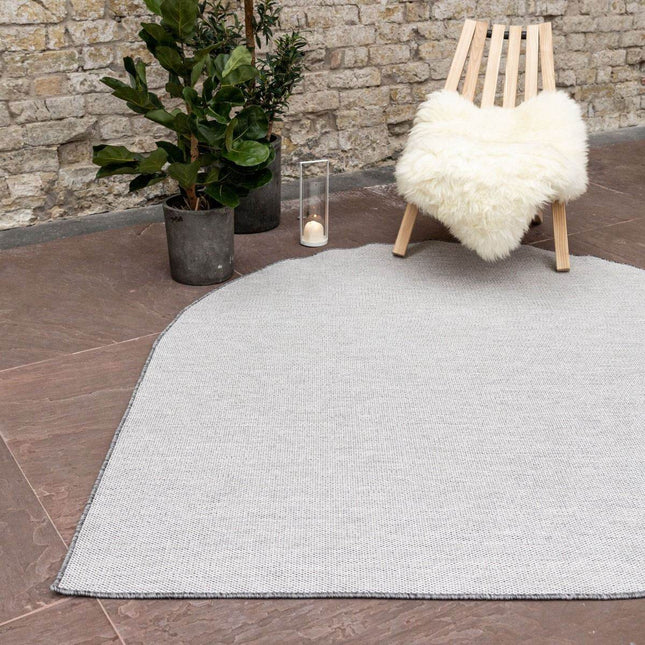 Buitenkleed Druppel Mono - Grijs/wit - Dubbelzijdig - EVA Interior - Vloerkledenloods