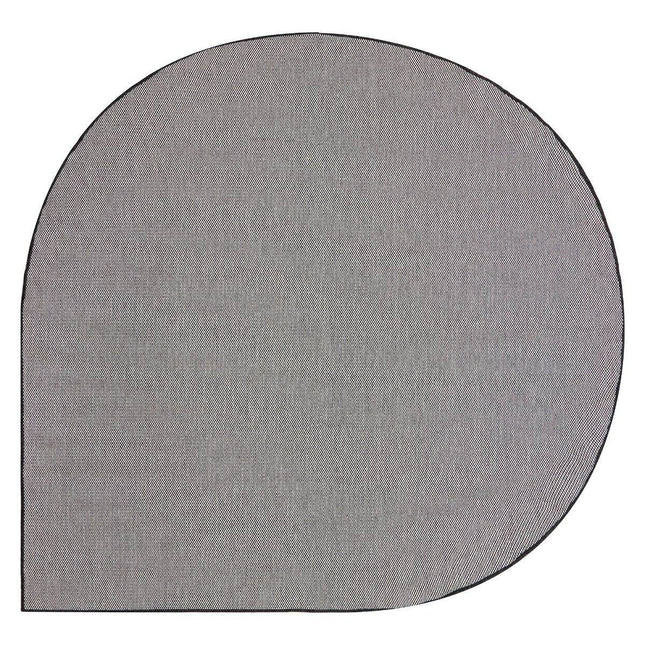 Buitenkleed Druppel Mono - Zwart/Wit - Dubbelzijdig - EVA Interior - Vloerkledenloods