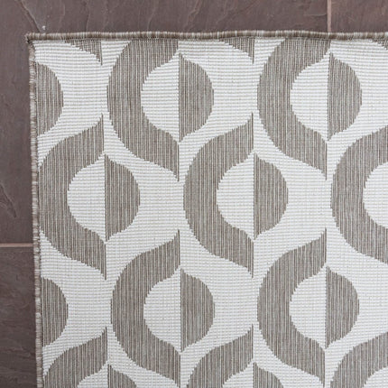 Buitenkleed Esta - Naturel/Wit - dubbelzijdig - EVA Interior - Vloerkledenloods