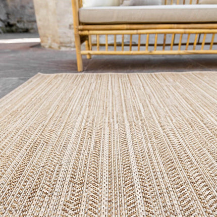 Buitenkleed Jute Outdoor beige/bruin - Vloerkledenloods