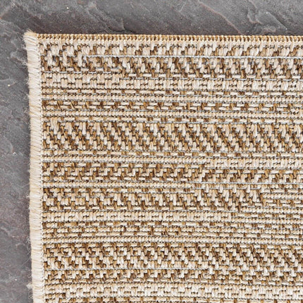 Buitenkleed Jute Outdoor beige/bruin - Vloerkledenloods