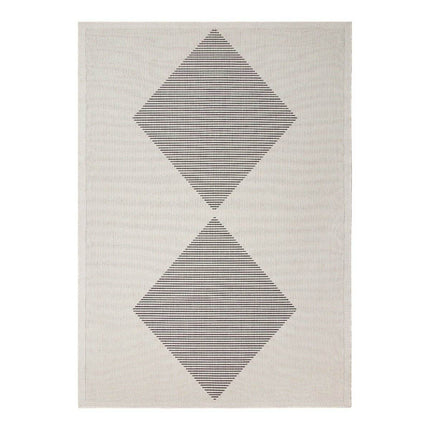 Buitenkleed Kite - Zwart/Wit - dubbelzijdig - EVA Interior - Vloerkledenloods