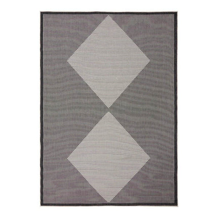 Buitenkleed Kite - Zwart/Wit - dubbelzijdig - EVA Interior - Vloerkledenloods