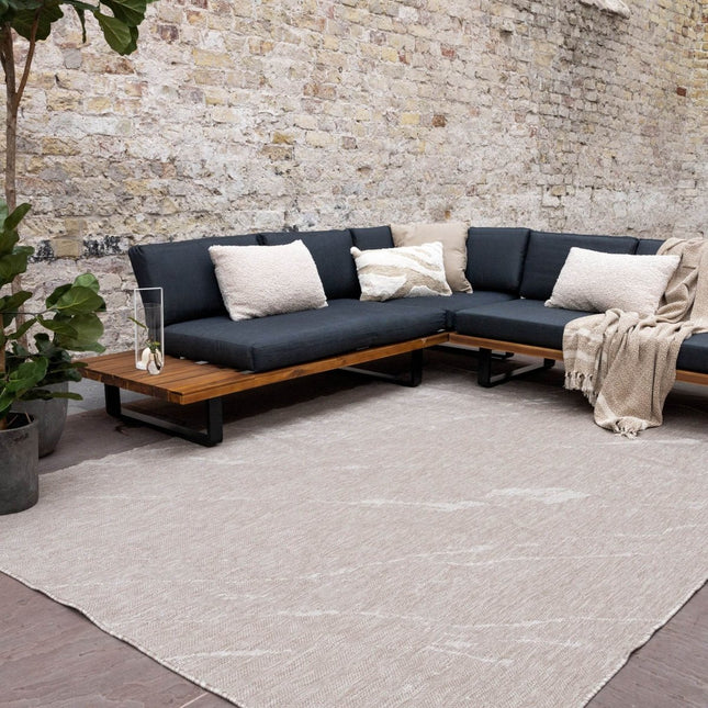 Buitenkleed Marble - Naturel/wit - dubbelzijdig - EVA Interior - Vloerkledenloods