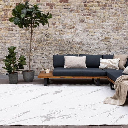 Buitenkleed Marble - Naturel/wit - dubbelzijdig - EVA Interior - Vloerkledenloods