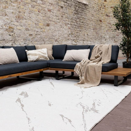 Buitenkleed Marble - Naturel/wit - dubbelzijdig - EVA Interior - Vloerkledenloods