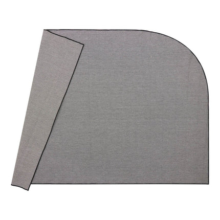 Buitenkleed Mono - Ronde hoek - Zwart/wit - dubbelzijdig - EVA Interior - Vloerkledenloods