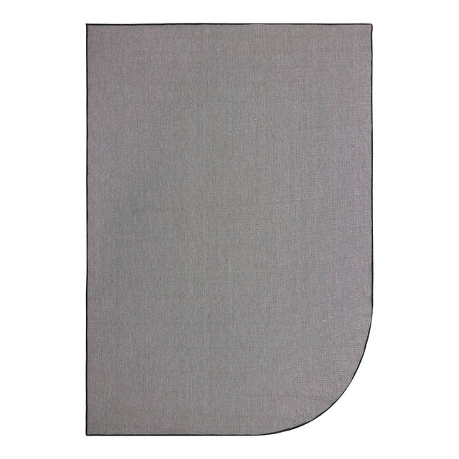 Buitenkleed Mono - Ronde hoek - Zwart/wit - dubbelzijdig - EVA Interior - Vloerkledenloods