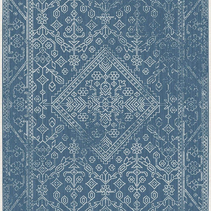 Buitenkleed Nova blauw - Interieur05 - Vloerkledenloods