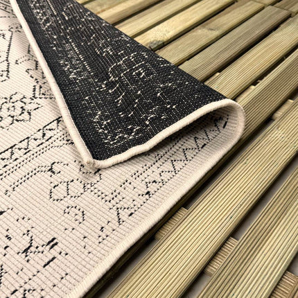 Buitenkleed Nova zwart/wit - Interieur05 - Vloerkledenloods
