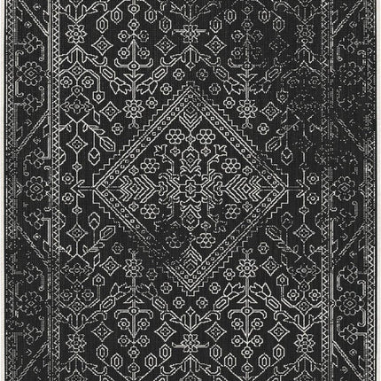 Buitenkleed Nova zwart/wit - Interieur05 - Vloerkledenloods