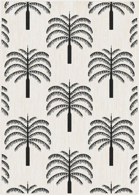 Buitenkleed Oase zwart/wit - Interieur05 - Vloerkledenloods