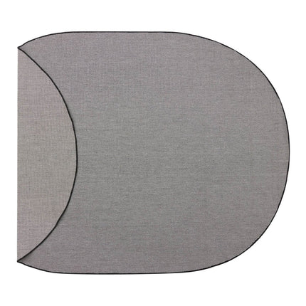 Buitenkleed Ovaal Mono - Zwart/Wit - Dubbelzijdig - EVA Interior - Vloerkledenloods