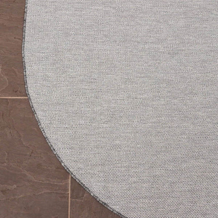 Buitenkleed Ronde hoek - Mono - Grijs/Wit - Dubbelzijdig - EVA Interior - Vloerkledenloods