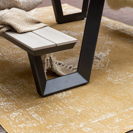 Buitenkleed sage - Geel/Okergeel - dubbelzijdig - EVA Interior - Vloerkledenloods