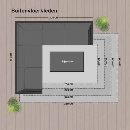 Buitenkleed Sage - Roest - dubbelzijdig - EVA Interior - Vloerkledenloods