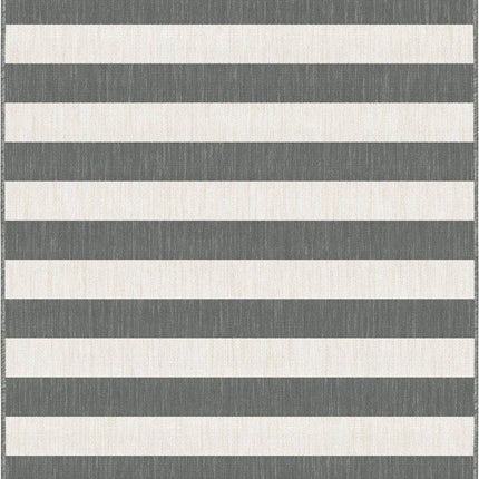 Buitenkleed Stripes Grijs/Wit dubbelzijdig - Vloerkledenloods