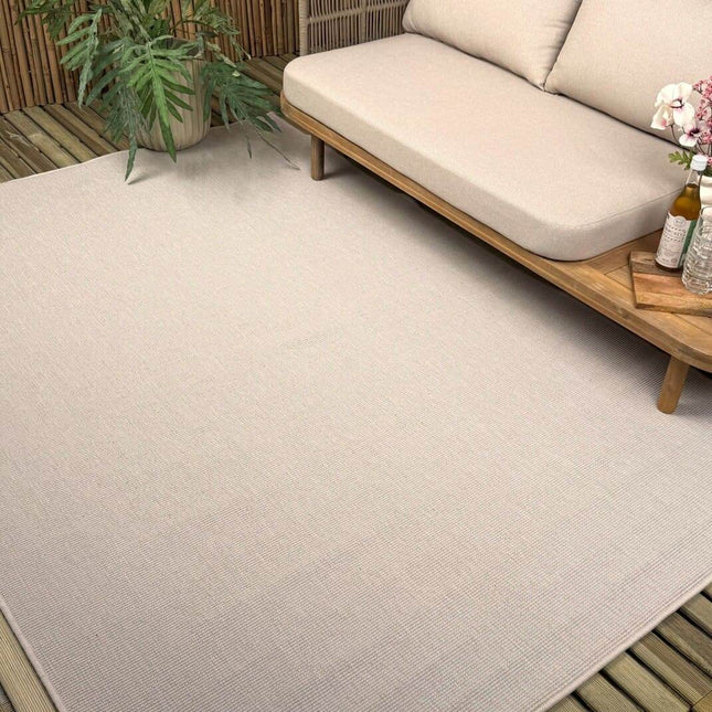Buitenkleed Tone wit/naturel - Interieur05 - Vloerkledenloods