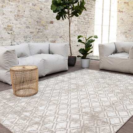 Buiten vloerkleed Frost - Bruin/grijs