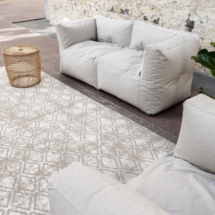 Buiten vloerkleed Frost - Bruin/grijs