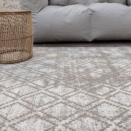Buiten vloerkleed Frost - Bruin/grijs