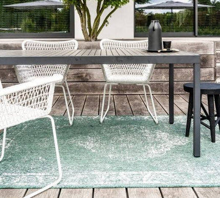 Buiten vloerkleed sage - Groen -  dubbelzijdig - EVA Interior