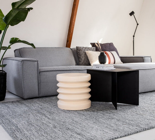 Vloerkleed Gerecycled Materiaal Ciro Grijs
