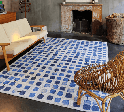 Craft Cobble Stone Collection Amparo blues 9346 - Louis de Poortere - Vloerkledenloods