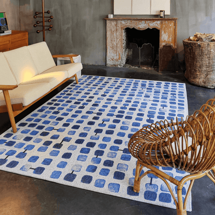 Craft Cobble Stone Collection Amparo blues 9346 - Louis de Poortere - Vloerkledenloods