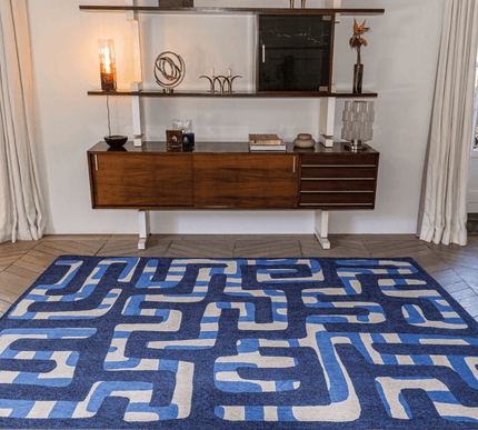 Craft Kuba Collection Ultra marine 9336 - Louis de Poortere - Vloerkledenloods