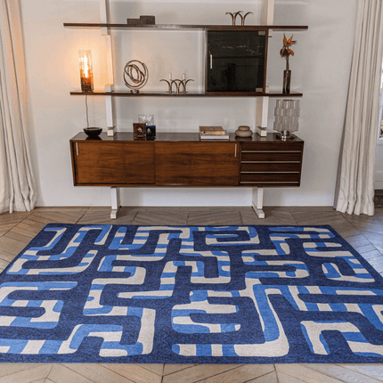 Craft Kuba Collection Ultra marine 9336 - Louis de Poortere - Vloerkledenloods