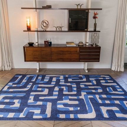 Craft Kuba Collection Ultra marine 9336 - Louis de Poortere - Vloerkledenloods