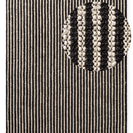 Elle Decoration Harvest juten vloerkleed Ebony Naturel Ivoor Zwart - Vloerkledenloods