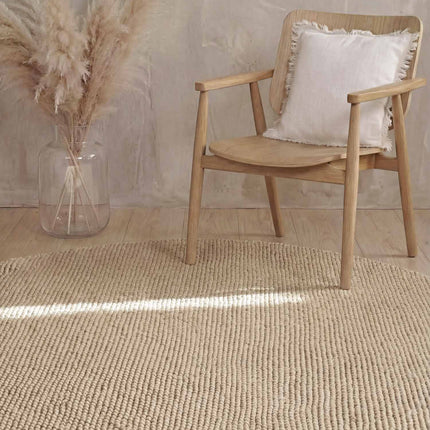 Ted Baker Richmond wollen vloerkleed rond Diana Lichtbeige - Vloerkledenloods