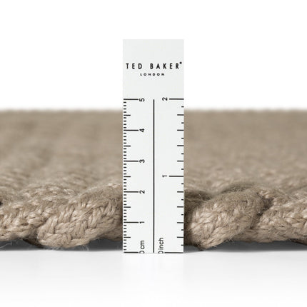 Ted Baker Southwark binnen- en buitenvloerkleed Rope Beige Grijs loper - Vloerkledenloods