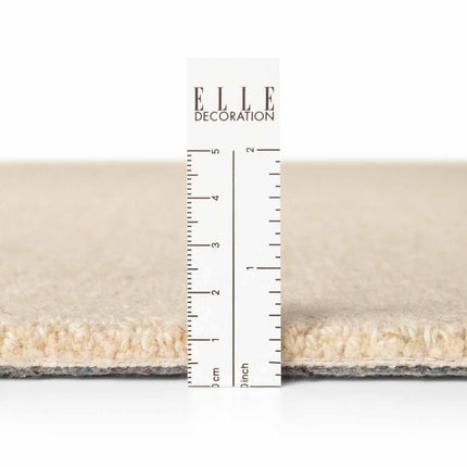 Elle Decoration Puristic fijne bouclé wollen vloerkleed Knots Lichtbeige - Vloerkledenloods