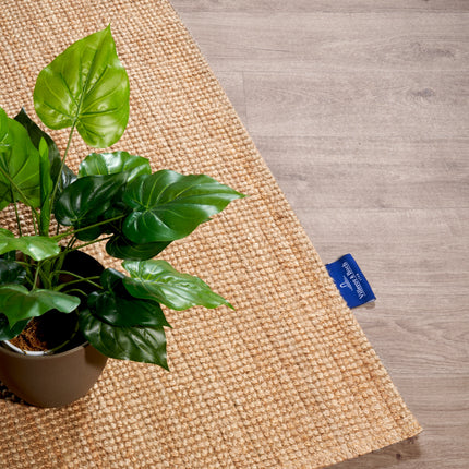 Villeroy & Boch 1791 juten loper Rosalie Naturel Goud - Vloerkledenloods