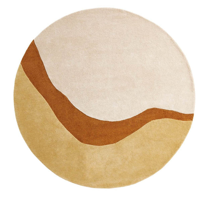 Ensuite By Brinker rond vloerkleed Organix Gold 510 - Vloerkledenloods